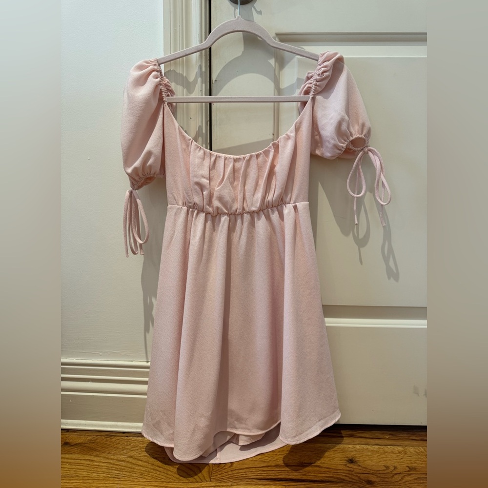 Lucy in the Sky pink mini dress